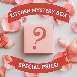 7 PC KITCHEN MYSTERY BOX!  Whimsical, colorful theme